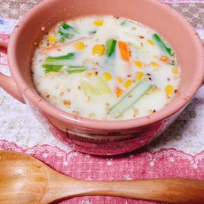 まろやか♡豆乳中華スープ
